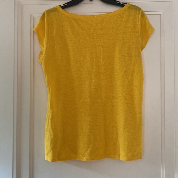Eileen Fisher short sleeve linen top - Picture 6 of 6